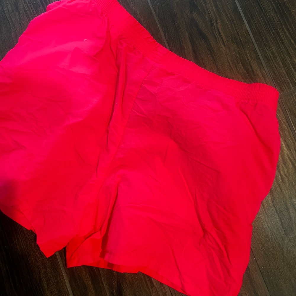 Men's Bold neon Red Athletic Shorts